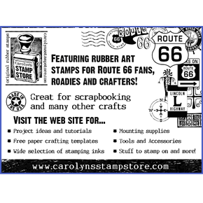 Carolyn's Stamp Store Print Ad